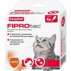 BEAPHAR Pipettes Antiparasitaires Beharport FiProtec Spot Sur Cat - 4 Pipettes