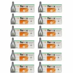 Pipettes Flevox Pour Chiens 10-20 Kg Anti-puces Et Tiques 12 Pipettes