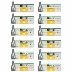 Pipettes Flevox Pour Chiens 2-10 Kg Anti-puces Et Tiques 12 Pipettes