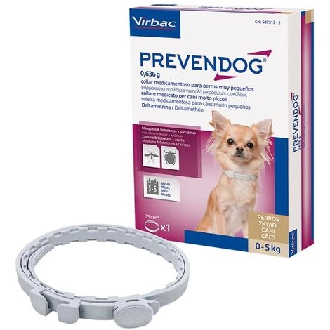 VIRBAC Prevendogogog Collier Antiparasite Pour Les Petits Chiens De Race. 1 Unit_ De 35 Cm 1 VIRBAC Prevendogogog Collier Antiparasite Pour Les Petits Chiens De Race. 1 Unit_ De 35 Cm