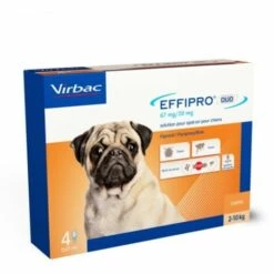 VIRBAC Effipro Duo Spot Sur 4 Pipettes Pour Petits Chiens