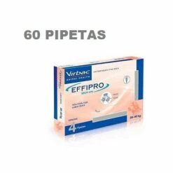 VIRBAC Effipro Spot Sur 60 Pipettes Antisarasitaires De 268 Mg Pour Les Gros Chiens
