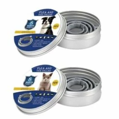 Accessoires De Prévention Des Puces Et Des Poux Pour Animaux De Compagnie Pour Chiens Et Chats De Plus De 1 Mois Sac De Sceau Rose Réglable FUIENKO