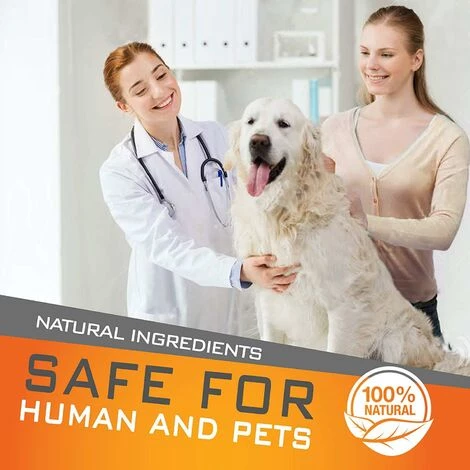 CADEAUX Collier Naturel Antipuces Anti-Tiques - Chiens/Chats, Résistant à L’Eau, Ajustable Et Naturel - Efficace Puces,Tiques. Jusqu'à 8 Mois De Protection - Antiparasitaire (L - Jusqu'à 62 CM) 4 CADEAUX Collier Naturel Antipuces Anti-Tiques - Chiens/Chats, Résistant à L’Eau, Ajustable Et Naturel - Efficace Puces,Tiques. Jusqu'à 8 Mois De Protection - Antiparasitaire (L - Jusqu'à 62 CM) – Image 4