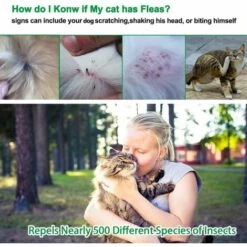 LONGZIMING Collier Anti-Puces Et Anti-Tiques Pour Chats Et Chiens, Collier Réglable Antiparasitaire Pour Chiens Et Chats - Huile Essentielle Naturelle -Anti-puces, anti-parasitaires et soins pour chien Soldes 56762722 3