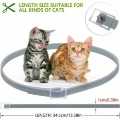 LONGZIMING Collier Anti-Puces Et Anti-Tiques Pour Chats Et Chiens, Collier Réglable Antiparasitaire Pour Chiens Et Chats - Huile Essentielle Naturelle -Anti-puces, anti-parasitaires et soins pour chien Soldes 56762722 5