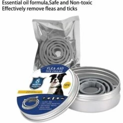 LONGZIMING Collier Anti-puces Et Anti-tiques Pour Chien Et Chat,Traitement Anti Tique Et Puce, Étanche Pour,Taille Réglable, Protection 8 Mois,1 Paquet(Grand) 9 LONGZIMING Collier Anti-puces Et Anti-tiques Pour Chien Et Chat,Traitement Anti Tique Et Puce, Étanche Pour,Taille Réglable, Protection 8 Mois,1 Paquet(Grand) -Anti-puces, anti-parasitaires et soins pour chien Soldes 56762743 5