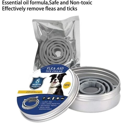 LONGZIMING Collier Anti-puces Et Anti-tiques Pour Chien Et Chat,Traitement Anti Tique Et Puce, Étanche Pour,Taille Réglable, Protection 8 Mois,1 Paquet(Grand) 5 LONGZIMING Collier Anti-puces Et Anti-tiques Pour Chien Et Chat,Traitement Anti Tique Et Puce, Étanche Pour,Taille Réglable, Protection 8 Mois,1 Paquet(Grand) – Image 5