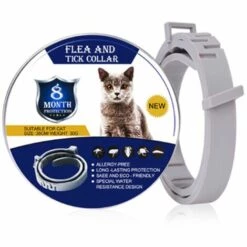 CADEAUX Collier Naturel Antipuces Anti-Tiques - Chiens/Chats, Résistant à L’Eau, Ajustable Et Naturel - Efficace Puces,Tiques. Jusqu'à 8 Mois De Protection - Antiparasitaire (L - Jusqu'à 15 Pouces)