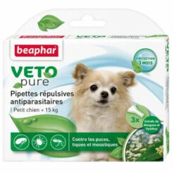 BEAPHAR Pipettes Petit Chien Antiparasitaires X 3