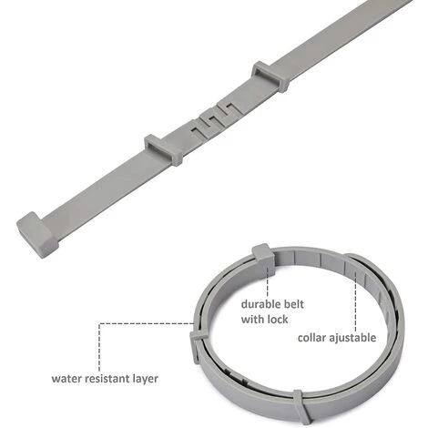 REGALI Hyindoor Collier Antipuces Et Anti Tiques Por Chiens Et Chats Collier Ajustable Et Imperméable Avec Formule Naturelle Prévention Collier Antiparasitaire Chien Contre Les Tiques Et Puces Dure 8 Mois 2 REGALI Hyindoor Collier Antipuces Et Anti Tiques Por Chiens Et Chats Collier Ajustable Et Imperméable Avec Formule Naturelle Prévention Collier Antiparasitaire Chien Contre Les Tiques Et Puces Dure 8 Mois – Image 2