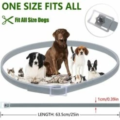 REGALOS DEWEL Collier Anti-puces Et Anti-tiques Pour Chiens Et Chats - 63 Cm - Réglable Et étanche 9 REGALOS DEWEL Collier Anti-puces Et Anti-tiques Pour Chiens Et Chats - 63 Cm - Réglable Et étanche -Anti-puces, anti-parasitaires et soins pour chien Soldes 57964043 5