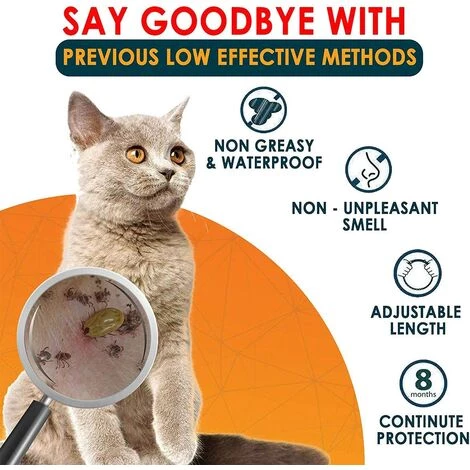 HIASDFLS Collier Anti Puces Pour Chien, Collier Anti-Puces Et Anti-Tiques 2Pcs Ajustable Et Imperméable, 8 Mois Protection En Sécurité Ingrédients Control Pour Petit Moyen Grand Chien-Bleu-Chat-38Cm 2 HIASDFLS Collier Anti Puces Pour Chien, Collier Anti-Puces Et Anti-Tiques 2Pcs Ajustable Et Imperméable, 8 Mois Protection En Sécurité Ingrédients Control Pour Petit Moyen Grand Chien-Bleu-Chat-38Cm – Image 2