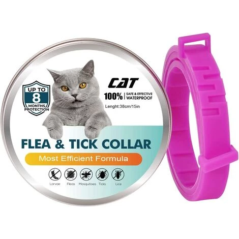 HIASDFLS Collier Anti Puces Pour Chien, Collier Anti-Puces Et Anti-Tiques 2Pcs Ajustable Et Imperméable, 8 Mois Protection En Sécurité Ingrédients Control Pour Petit Moyen Grand Chien-Bleu-Chat-38Cm 3 HIASDFLS Collier Anti Puces Pour Chien, Collier Anti-Puces Et Anti-Tiques 2Pcs Ajustable Et Imperméable, 8 Mois Protection En Sécurité Ingrédients Control Pour Petit Moyen Grand Chien-Bleu-Chat-38Cm – Image 3