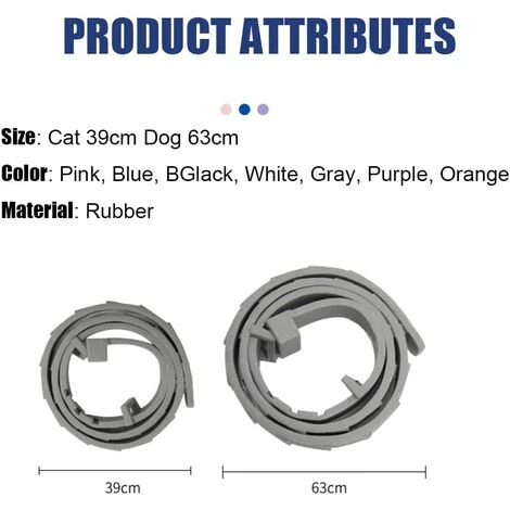 GDRHVFD Collier Anti-Insectes Pour Animaux De Compagnie, Les Chats Et Les Chiens Peuvent Être Ajustés. Collier Anti-Moustiques Anti-Puces, Collier Anti-Poux Et Anti-Tiques, Pour Petit, Moyen, Grand Chiot - Violet - Type De Chien 4 GDRHVFD Collier Anti-Insectes Pour Animaux De Compagnie, Les Chats Et Les Chiens Peuvent Être Ajustés. Collier Anti-Moustiques Anti-Puces, Collier Anti-Poux Et Anti-Tiques, Pour Petit, Moyen, Grand Chiot - Violet - Type De Chien – Image 4