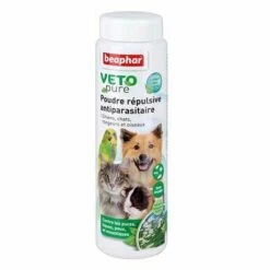 VERMIPURE Poudre VETOPure Répulsive Antiparasitaire Pour Chien, Chat, Oiseau Et Rongeur