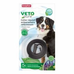 VERMIPURE Collier Répulsif VETOpure Antiparasitaire Réfléchissant