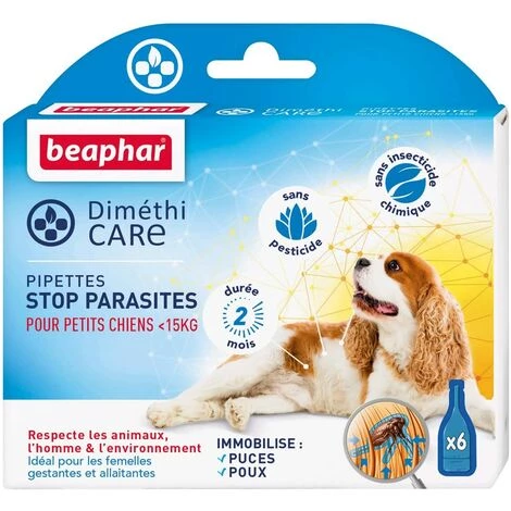 BEAPHAR DIMÉTHICARE ? Pipettes Stop Parasites Pour Petit Chien - 1 BEAPHAR DIMÉTHICARE ? Pipettes Stop Parasites Pour Petit Chien -