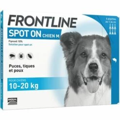 FRONTLINE Spot-on Chien - Antiparasitaire Pour Chien - 6 Pipettes