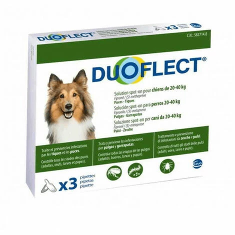 Duoflect - 3 Pipettes Antiparasitaire Pour Chien 1 Duoflect - 3 Pipettes Antiparasitaire Pour Chien