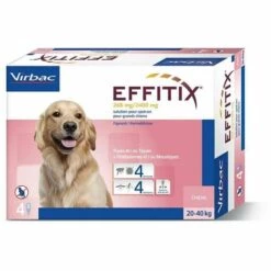 VIRBAC - EFFITIX Spot On - Anti Parasitaire - 4 Pipettes -Anti-puces, anti-parasitaires et soins pour chien Soldes 59310768 4
