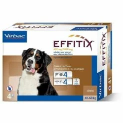 VIRBAC - EFFITIX Spot On - Anti Parasitaire - 4 Pipettes -Anti-puces, anti-parasitaires et soins pour chien Soldes 59310768 5