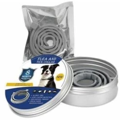 Collier Antiparasitaire Ajustable Pour Chiens - Contre Puces Et Tiques Pest Control -62cm FUIENKO