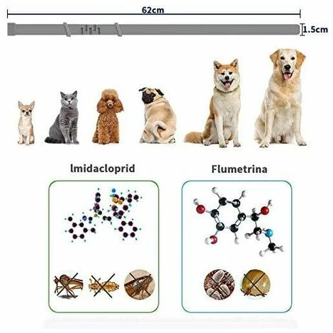 NAXUNNN Collier Réglable Anti-puces Et Tiques Pour Chiens - Imperméable - Protection Efficacité 8 Mois - Huile Essentielle Naturelle 2 NAXUNNN Collier Réglable Anti-puces Et Tiques Pour Chiens - Imperméable - Protection Efficacité 8 Mois - Huile Essentielle Naturelle – Image 2
