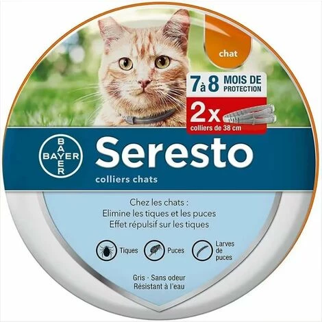 CHANCEY Chat - Collier Anti-Puces Et Anti-Tiques Pour Chats 1 CHANCEY Chat - Collier Anti-Puces Et Anti-Tiques Pour Chats