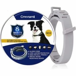 CHANCEY Collier Anti-Puces Pour Chiens – Collier Antipuces Et Anti-tiques - 8 Mois De Protection, Résistant à L’Eau Et Réglable - 62cm