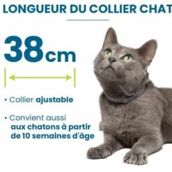 PERLE RARE 2pcs Collier Anti-Puces Et Anti-Tiques Pour Chats -Anti-puces, anti-parasitaires et soins pour chien Soldes 63731994 4