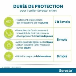 OUSUDELA SERESTO Chien – Collier Anti-Puces Et Anti-Tiques Pour Petits Chiens - Moins De 8KG -Anti-puces, anti-parasitaires et soins pour chien Soldes 64147596 5