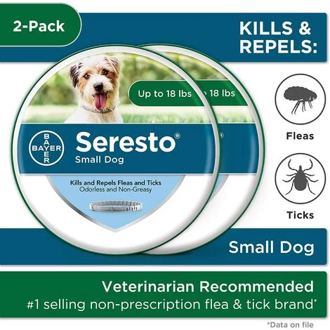 OUSUDELA Lot De 2 Colliers Anti-puces Et Anti-aboiement Pour Chien Seresto, Collier Anti-puces Et Anti-aboiement De 8 Mois Pour Petits Chiens, Jusqu'à 8 Kg 2 OUSUDELA Lot De 2 Colliers Anti-puces Et Anti-aboiement Pour Chien Seresto, Collier Anti-puces Et Anti-aboiement De 8 Mois Pour Petits Chiens, Jusqu'à 8 Kg – Image 2