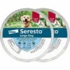 OUSUDELA Lot De 2 Colliers Anti-puces Et Anti-aboiement Pour Chien Seresto, Collier Anti-puces Et Anti-aboiement De 8 Mois Pour Grands Chiens De Plus De 8 Kg