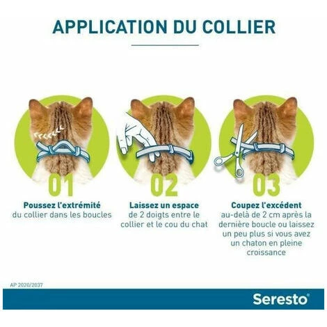 OUSUDELA Seresto Chat – Collier Anti-Puces Et Anti-Tiques Pour Chats – 2 Colliers 3 OUSUDELA Seresto Chat – Collier Anti-Puces Et Anti-Tiques Pour Chats – 2 Colliers – Image 3