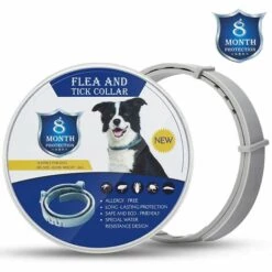 FR-LIFE BR-Vie Collier Antipuces Et Anti Tiques Por Chiens Collier Ajustable Et Imperméable Avec Formule Naturelle Prévention Collier Antiparasitaire Chien Contre Les Tiques Et Puces Dure 8 Mois