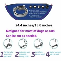Collier Anti-puces Et Anti-tiques Pour Chien Et Chat,Traitement Anti Tique Et Puce, Étanche Pour,Taille Réglable, Protection 8 Mois,1 Paquet(Grand) 56Vingt 9 Collier Anti-puces Et Anti-tiques Pour Chien Et Chat,Traitement Anti Tique Et Puce, Étanche Pour,Taille Réglable, Protection 8 Mois,1 Paquet(Grand) 56Vingt -Anti-puces, anti-parasitaires et soins pour chien Soldes 64935674 5