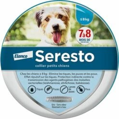 SERESTO Chien – Collier Anti-Puces Et Anti-Tiques Pour Petits Chiens - Moins De 8KG 56Vingt