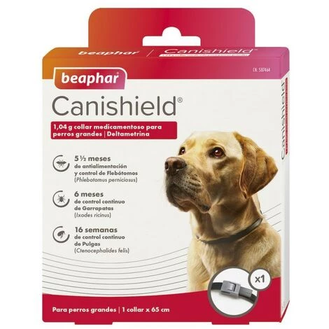 Collier Antiparasitaire CANISHIELD BEAPHAR 65 Cm 1 Collier Antiparasitaire CANISHIELD BEAPHAR 65 Cm