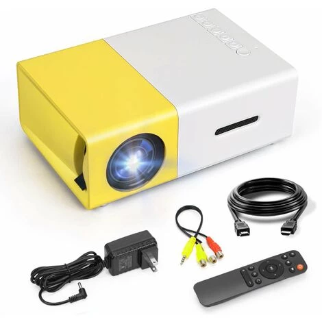 LIFCAUSAL Mini Projecteur, Projecteur De Film Portable, Projecteur Smart Home, Projecteur Soigné Pour IOS, Android, Windows, PS5, Ordinateur Portable, Clé TV, Compatible Avec HDMI, USB, Audio, Carte TF, AV Et Télécommande (jaune Blanc) Prise UE 1 LIFCAUSAL Mini Projecteur, Projecteur De Film Portable, Projecteur Smart Home, Projecteur Soigné Pour IOS, Android, Windows, PS5, Ordinateur Portable, Clé TV, Compatible Avec HDMI, USB, Audio, Carte TF, AV Et Télécommande (jaune Blanc) Prise UE
