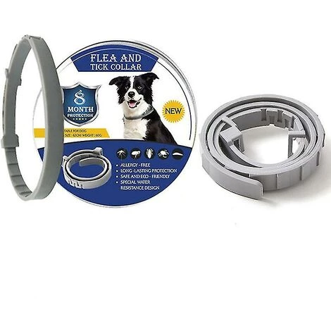CSPARKV Collier Anti-puces Et Anti-tiques Pour Chiens, 8 Mois Collier Anti-puces Et Anti-tiques Pour Grands Chiens Chat 1 CSPARKV Collier Anti-puces Et Anti-tiques Pour Chiens, 8 Mois Collier Anti-puces Et Anti-tiques Pour Grands Chiens Chat