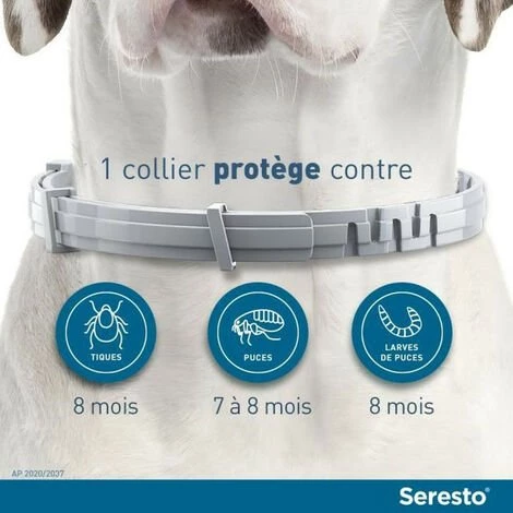 LINKLIFE™ Seresto Chien Collier Anti-Puces Et Anti-Tiques -8kg 1 Unité 1 LINKLIFE™ Seresto Chien Collier Anti-Puces Et Anti-Tiques -8kg 1 Unité