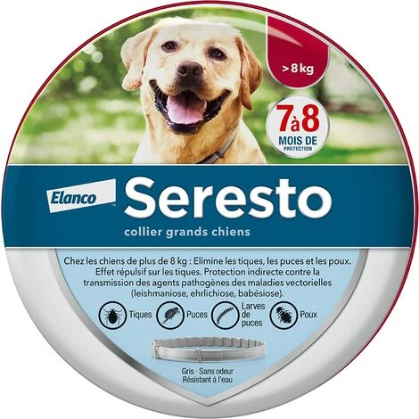 DONTODENT Chiens - Colliers Anti-puces Et Anti-tiques Pour Grands Chiens - 8 Kg Et Plus 1 DONTODENT Chiens - Colliers Anti-puces Et Anti-tiques Pour Grands Chiens - 8 Kg Et Plus