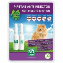 BRICOMARTEAU Répulsif D'insectes Men For San 2 Unités Pipettes Chat