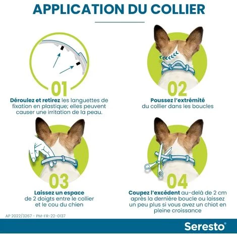 HEGUYEY 2X Ollier Naturel Antipuces Anti-Tiques - Grands Chiens, Résistant à L’Eau, Ajustable Et Naturel - Efficace Puces,Tiques. Jusqu'à 8 Mois De Protection - Antiparasitaire 2 HEGUYEY 2X Ollier Naturel Antipuces Anti-Tiques - Grands Chiens, Résistant à L’Eau, Ajustable Et Naturel - Efficace Puces,Tiques. Jusqu'à 8 Mois De Protection - Antiparasitaire – Image 2