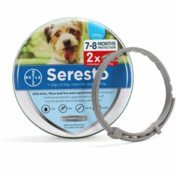 HEGUYEY Chien – Collier Anti-Puces Et Anti-Tiques Pour Petits Chiens - Moins De 8KG- Résistant à L’Eau, Ajustable Et Naturel - Efficace Puces,Tiques. Jusqu'à 8 Mois De Protection - Antiparasitaire