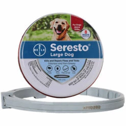 HEGUYEY Collier Antiparasitaire Pour Chiens,(1Pack) Collier Anti-Puces Et Anti-Tiques,Ajustable Et Imperméable,Protection Efficace Pendant 8 Mois