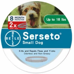 HEGUYEY Lot De 2 Collier Anti-Puces Et Anti-Tiques Pour Petits Chiens - Moins De 8KG