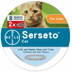 HEGUYEY 2 Colliers-Seresto Chat – Collier Anti-Puces Et Anti-Tiques Pour Chats