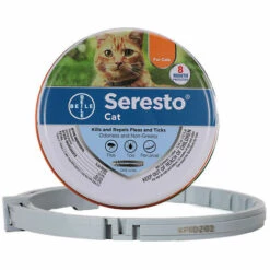 HEGUYEY Collier Pour Chat, Collier 38cm (14.96in) Réglable Etanche Collier Anti-Puces Et Anti-Tiques , Protection Naturelle Pendant 8 Mois Pour Chat